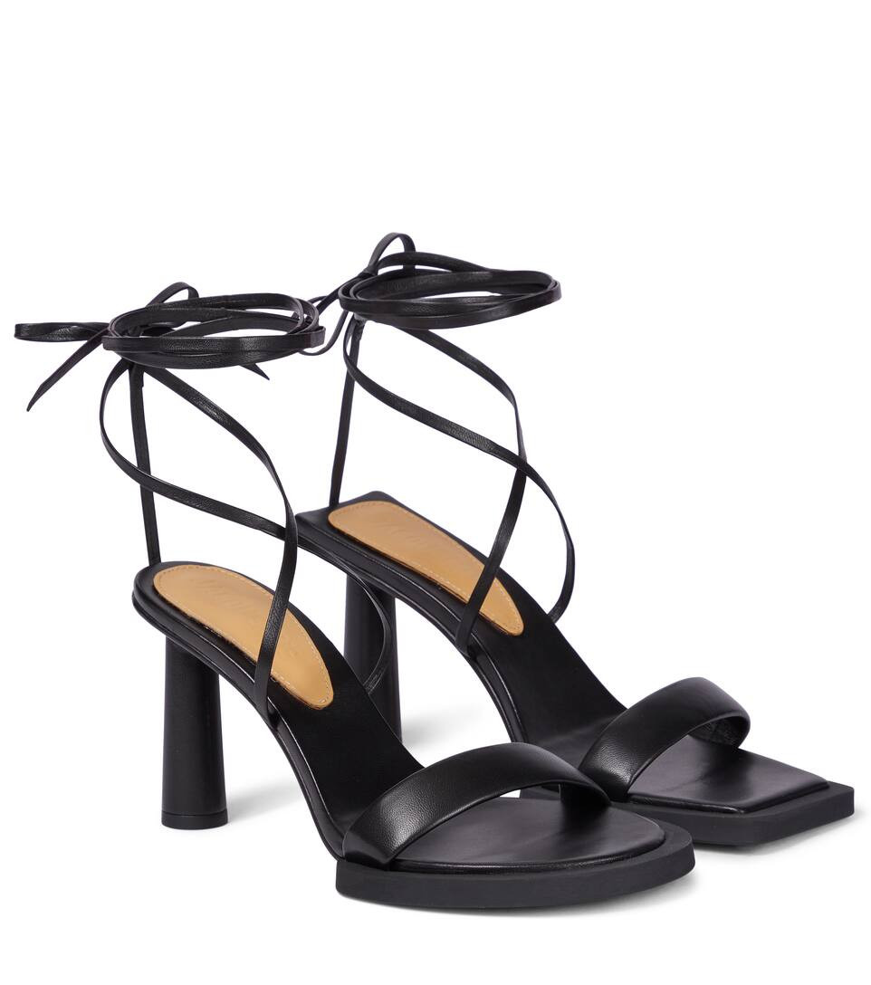 Les Carrés Ronds leather sandals | Mytheresa (US/CA)