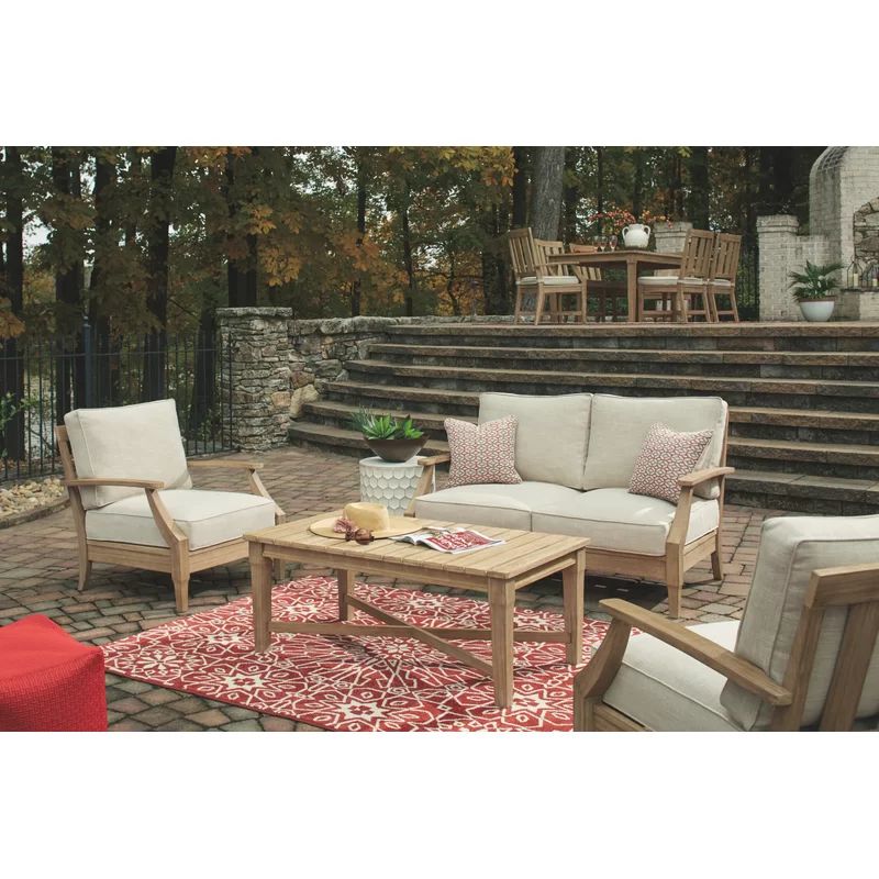 Rella 56'' Wide Outdoor Loveseat with Cushions | Wayfair North America