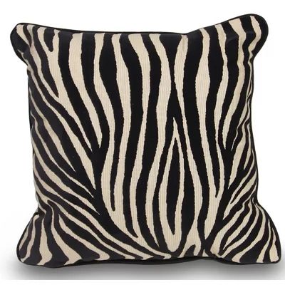 Mozambique Accent Throw Pillow Ebern Designs Color: Black / Tan | Wayfair North America