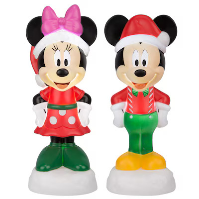 Disney 14-in LED Mickey & Minnie Mouse Blow Mold - Set of 2 | Lowe's