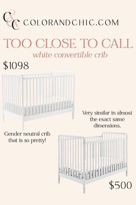 Two white convertible cribs that are gender neutral and stunning! Look so pretty in a nursery 

#LTKhome #LTKbaby #LTKstyletip