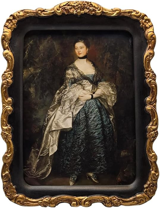 5x7 Vintage Picture Frame, Antique Black and Gold Ornate Photo Frame, for Tabletop and Wall Displ... | Amazon (US)