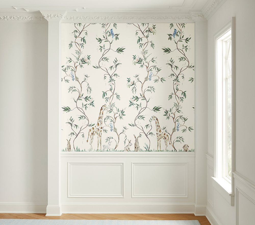 AERIN Animal Vines Wall Mural (72"x 72") | Pottery Barn Kids