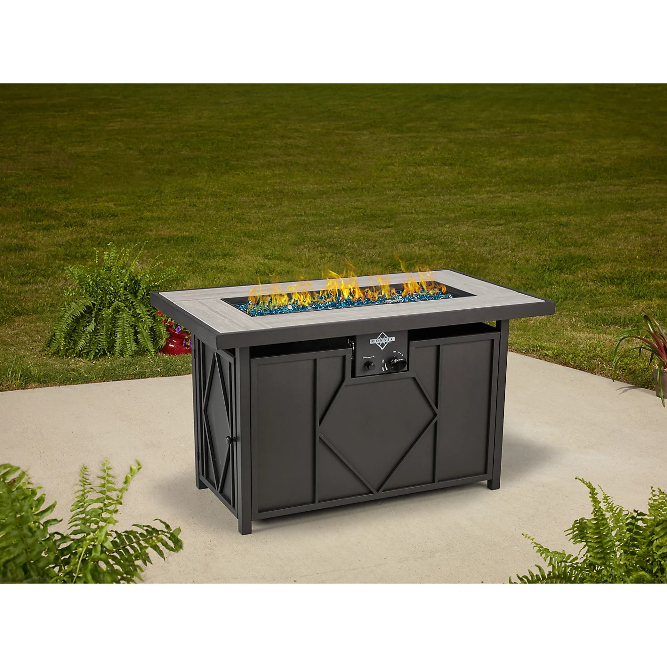 Mosaic 42 in x 24 in Kingsland Gas Fire Pit | Academy Sports + Outdoors