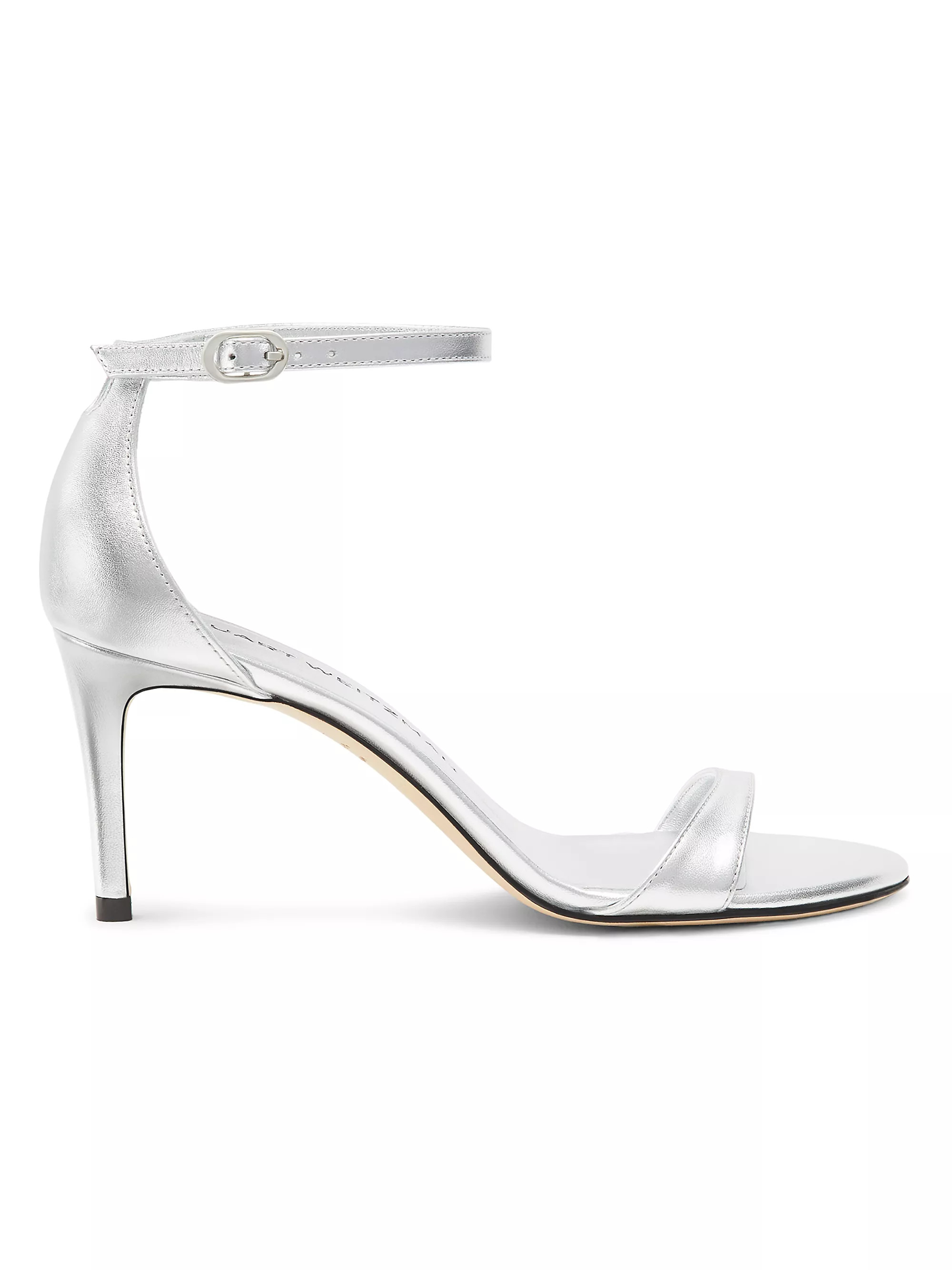 Nudist II 75MM Metallic Leather Sandals | Saks Fifth Avenue