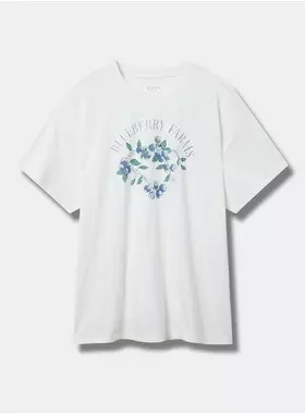 Blueberry Oversized Heritage Jersey Tunic Tee | Torrid (US & Canada)