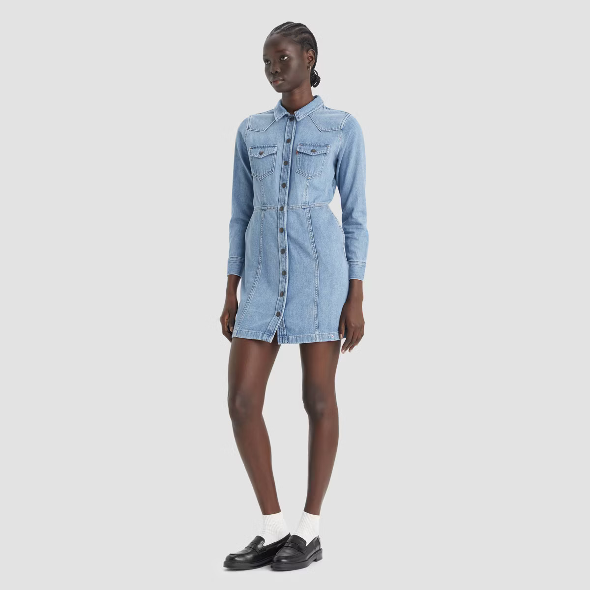 Levi's® Women's Long Sleeve Flynn Western Dress - Ringing Bells | Target