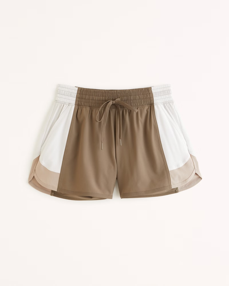 YPB motionTEK High Rise Lined Workout Short | Abercrombie & Fitch (US)