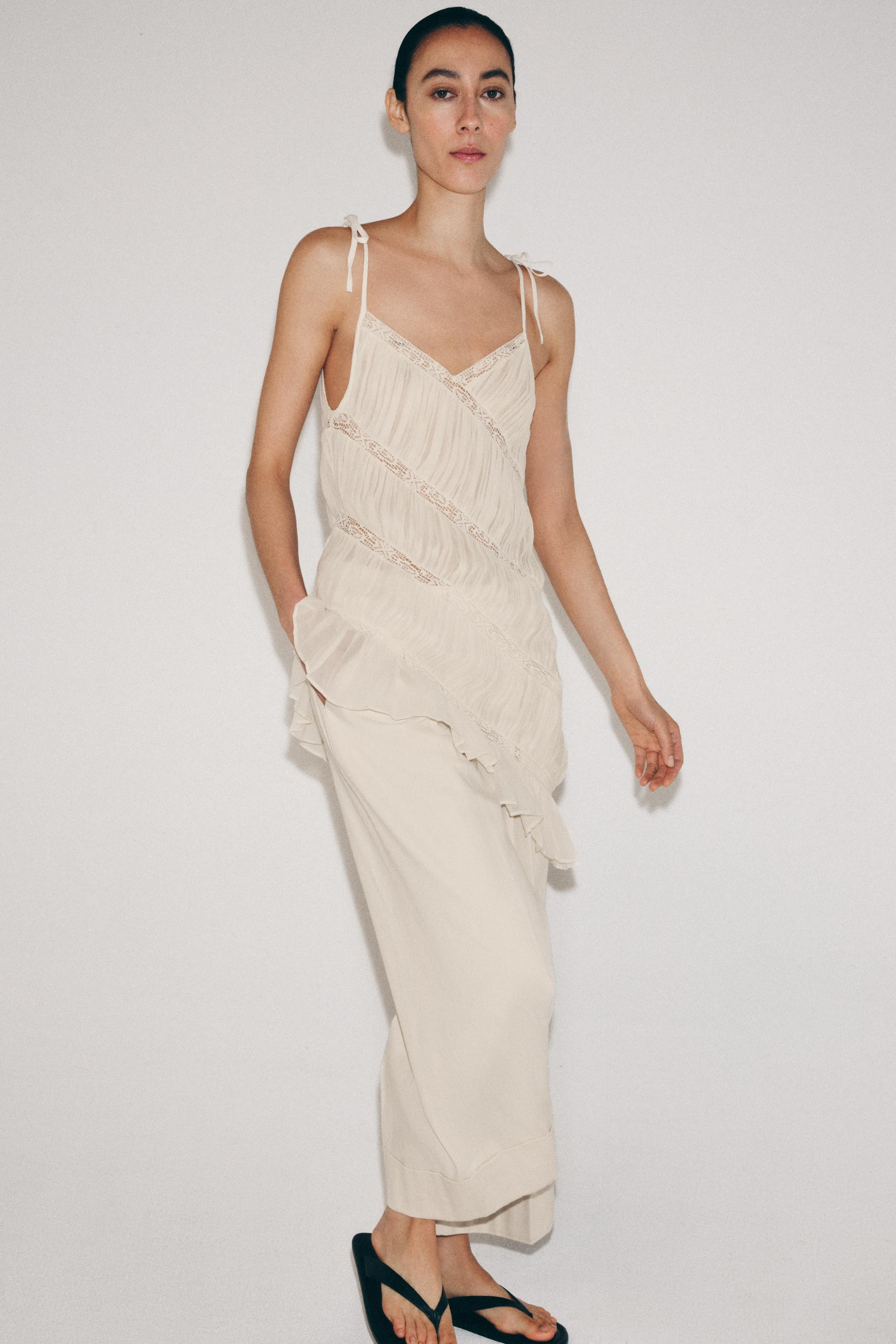 ZW COLLECTION ASYMMETRIC PLEATED TOP | Zara UK