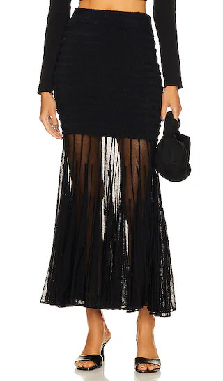 Franki Maxi Skirt in Noir | Revolve Clothing (Global)