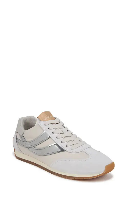 Vince Oasis Runner Sneaker in Off White/Silver at Nordstrom, Size 7.5 | Nordstrom