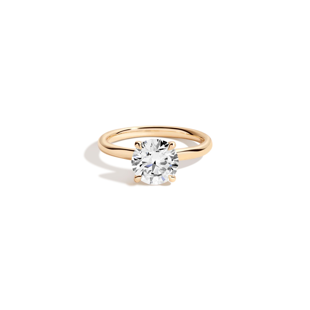 2ct Round Lab Grown Diamond Solitaire Ring | AUrate New York