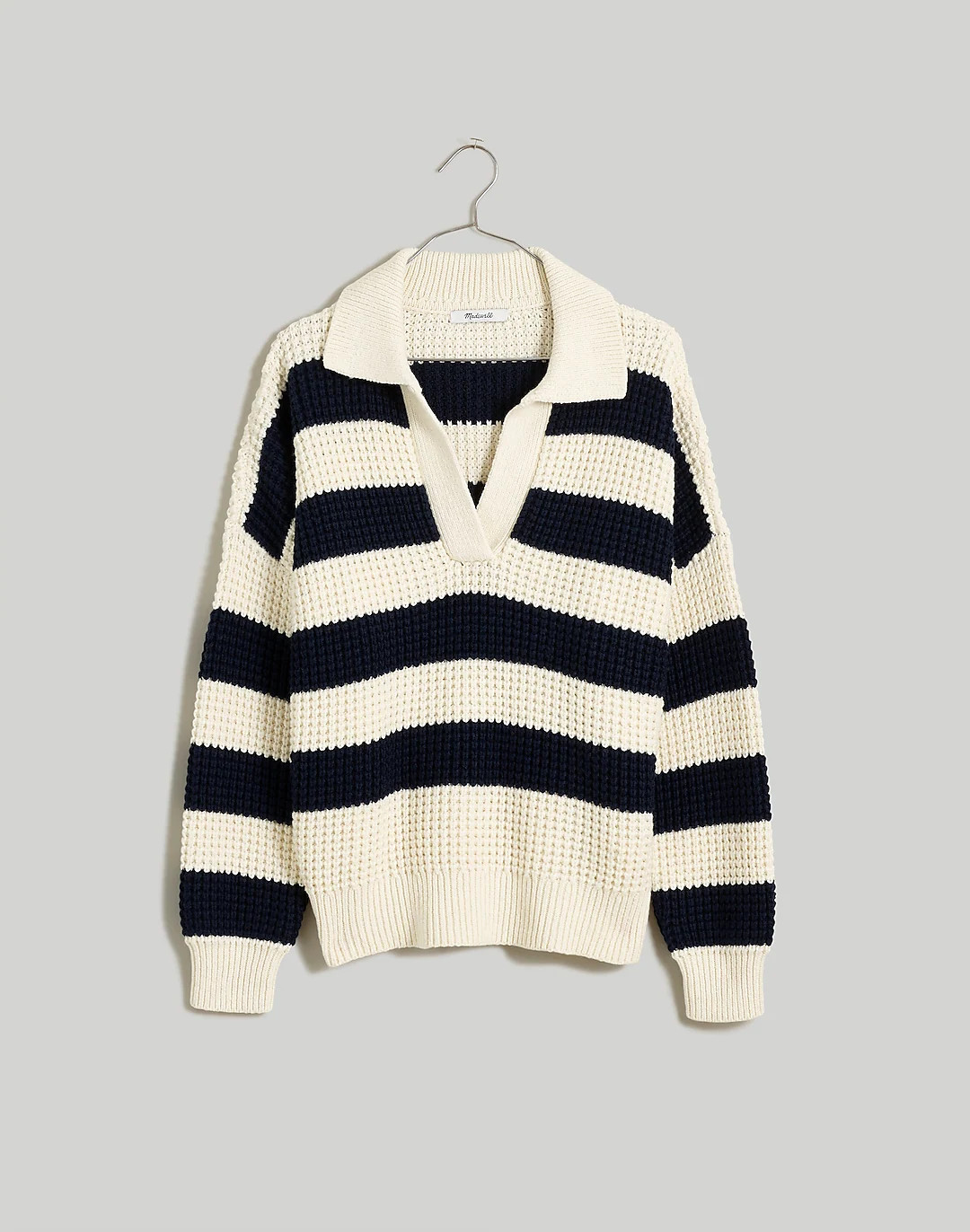 Waffle-Knit Henley Sweater | Madewell