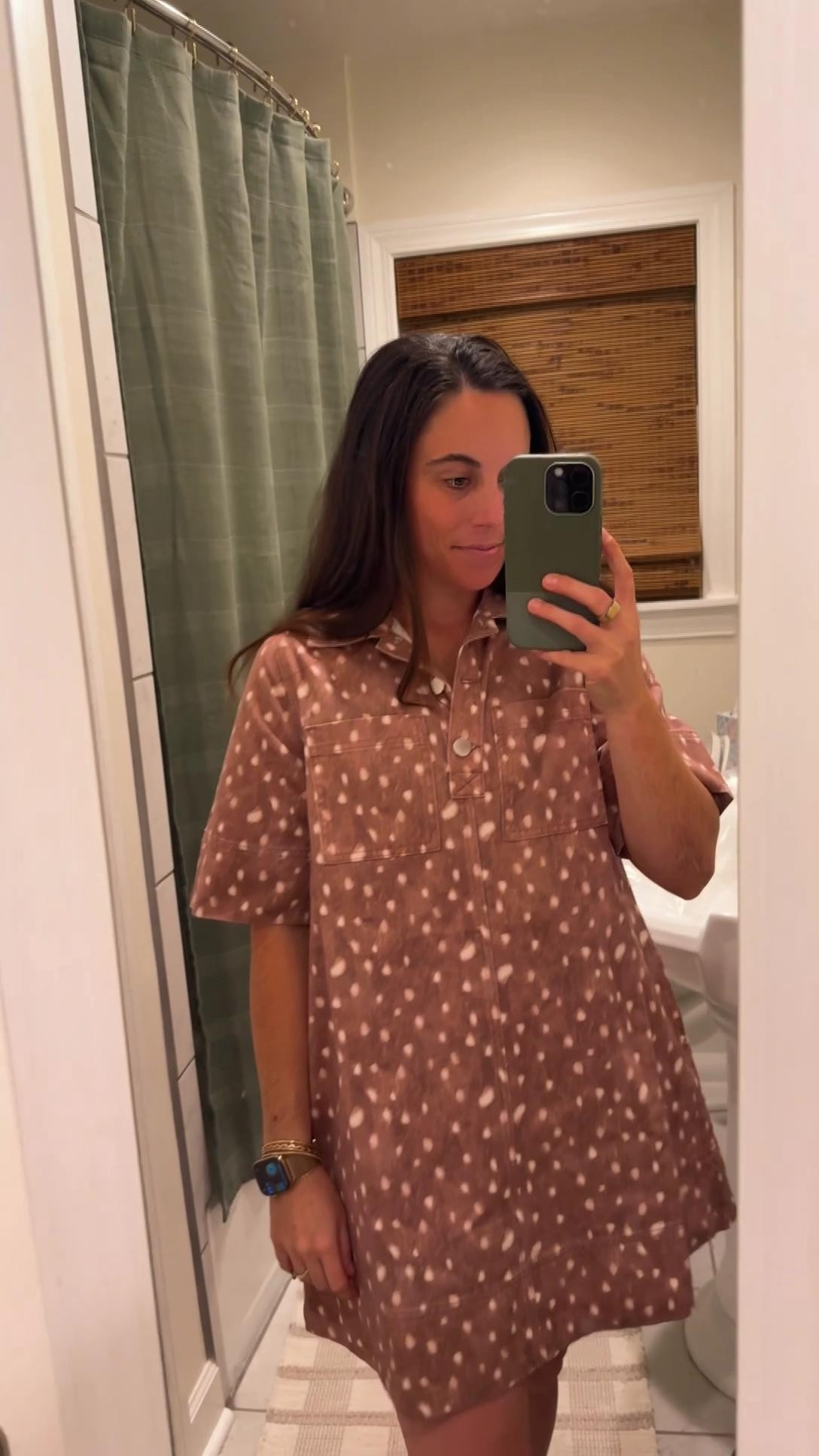 This deer print dress was a no brainer for me! It’s from Anthropologie and I am wearing a medium. I love a good A-line fit too! 🦌

#LTKootd