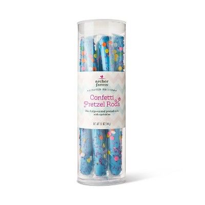 Blue Fudge Confetti Dipped Pretzel Rods - 5.1oz - Archer Farms™ | Target