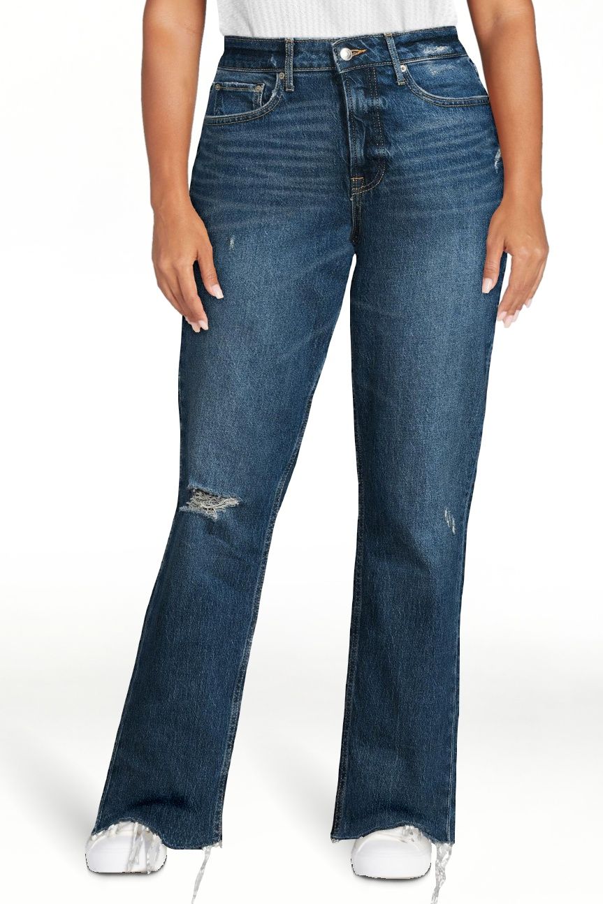 Free Assembly Women's Super High Rise Straight Jeans - Walmart.com | Walmart (US)