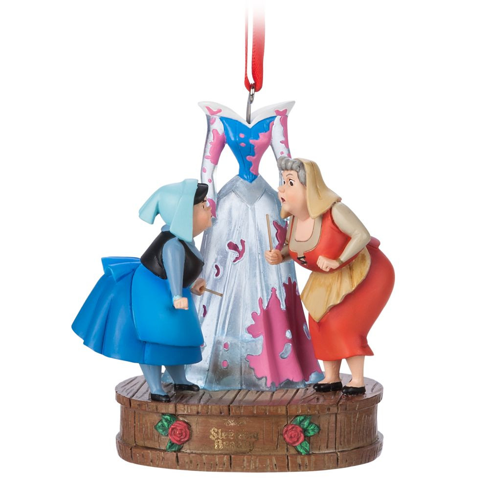 Flora and Merryweather Light Up Living Magic Sketchbook Ornament – Sleeping Beauty | Disney Store