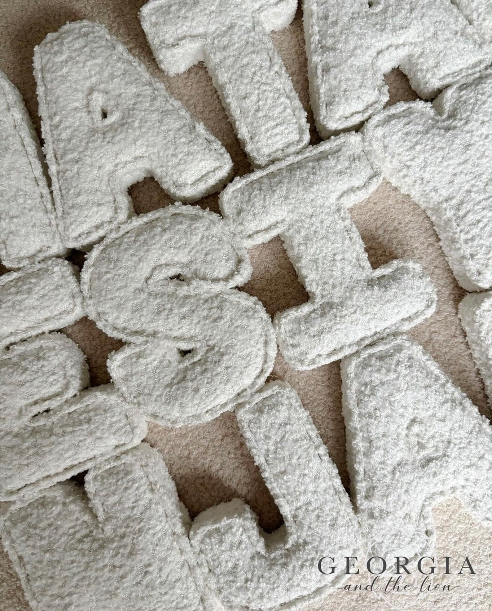 Bouclé Fabric Letters, Nursery Decor, Personalised Gift - Etsy | Etsy (US)