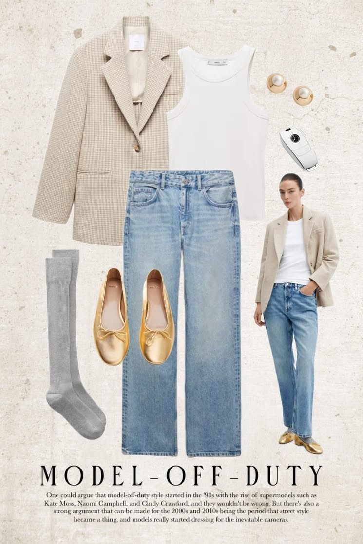 Shop the edit ✍🏻 

#jeans #flats #outfit #blazer #workwear flats earrings Nordstrom revolve Amazon 

#LTKOver40 #LTKWorkwear #LTKootd