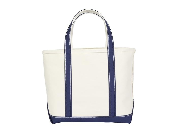L. L.Bean Boat and Tote Medium Tote Handbags Blue Trim: One Size | Zappos.com