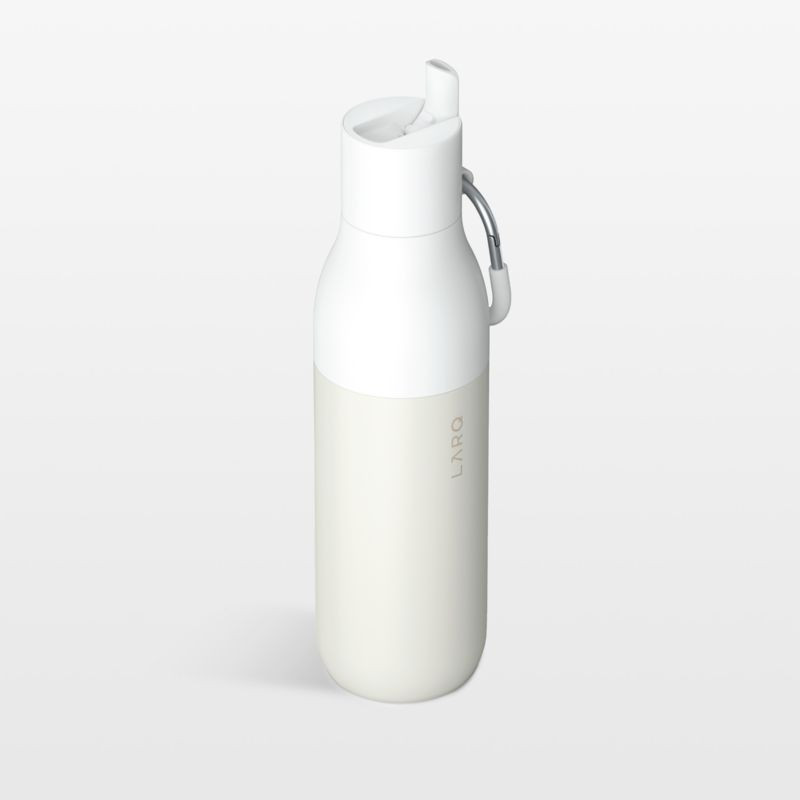 LARQ Granite White 25-Oz. Flip-Top Water Bottle | Crate & Barrel | Crate & Barrel
