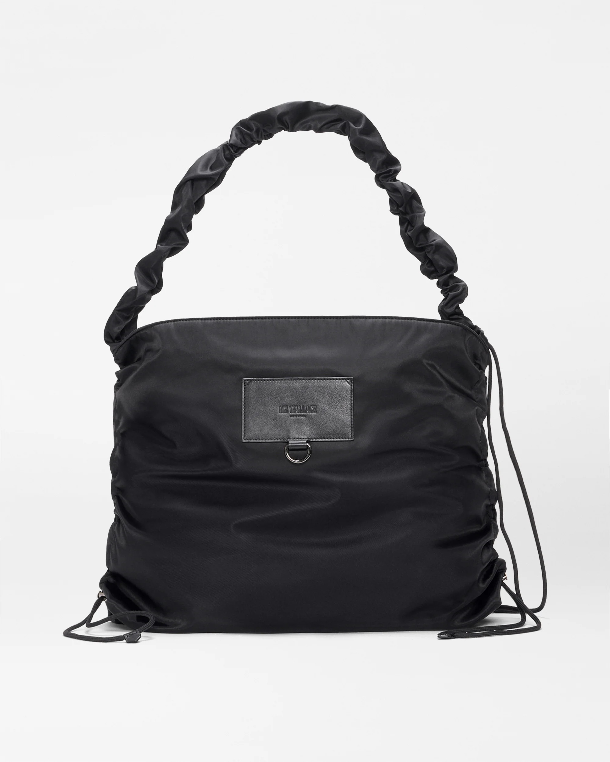 MZ Wallace Black Large Scrunch Shoulder – Shoulder | MZ Wallace | MZ Wallace