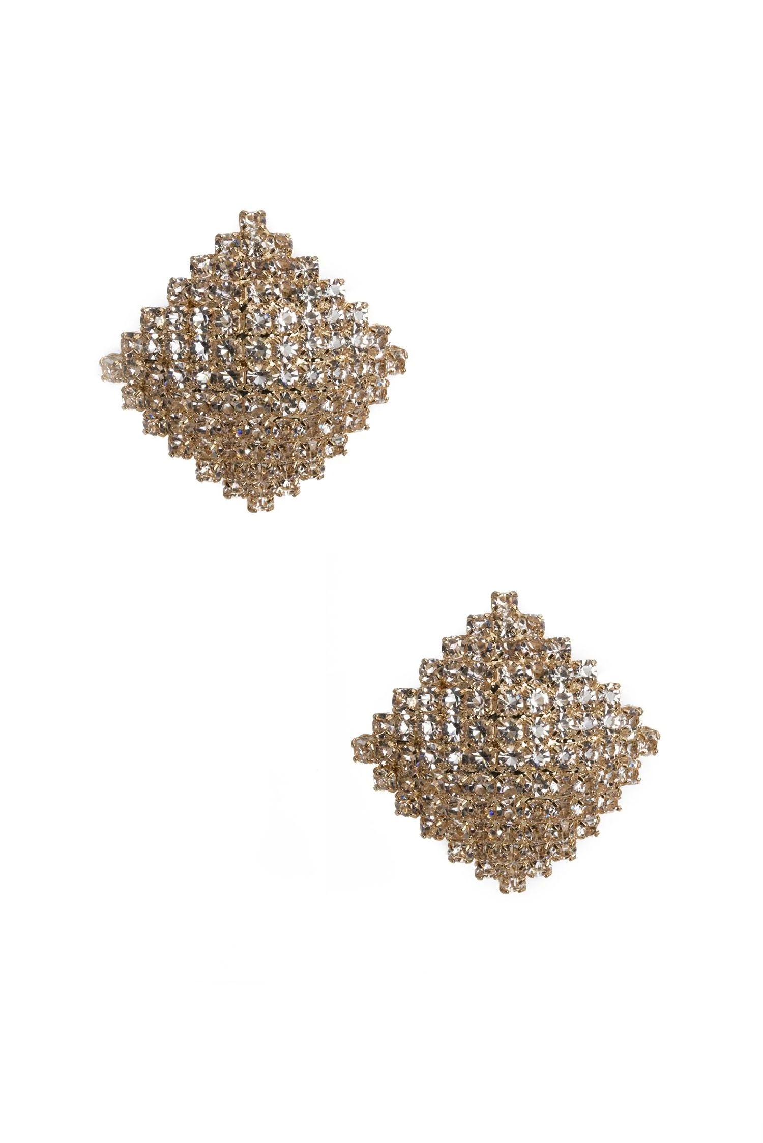 Square Rhinestone Earrings | Windsor Stores