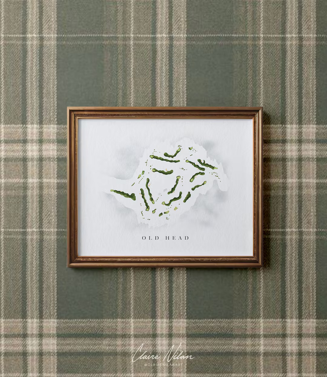 Old Head Golf Links | Cork, Ireland | Golf Course Map, Personalized Golf Art Gifts for Men Wall D... | Etsy (US)