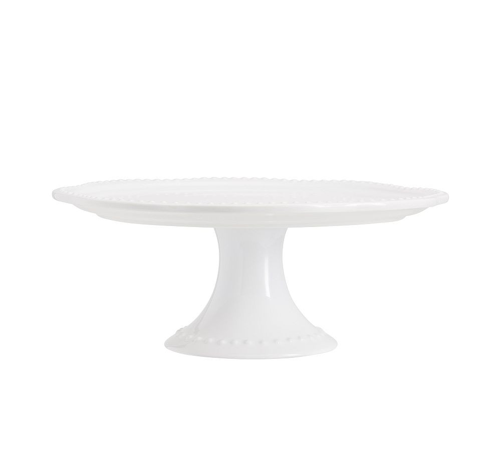 Emma Beaded Stoneware Cake Stand | Pottery Barn (US)