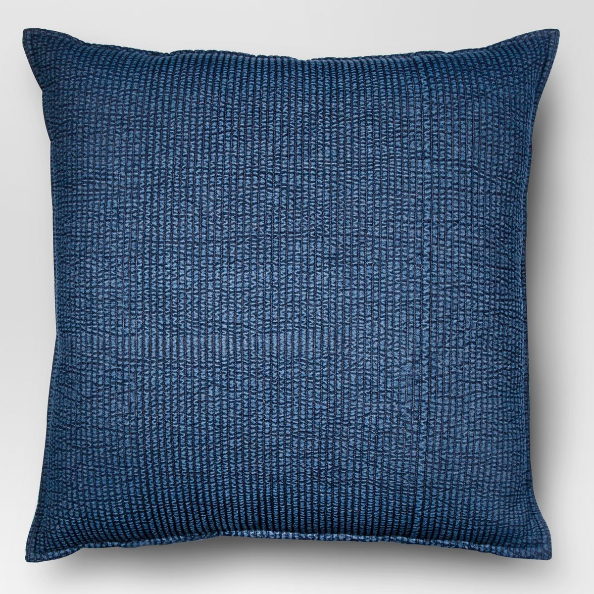 Oversized Quilted Solid Square Pillow Chambray - Threshold™ | Target