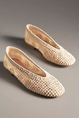 Bibi Lou Macramé Ballet Flats | Anthropologie (US)