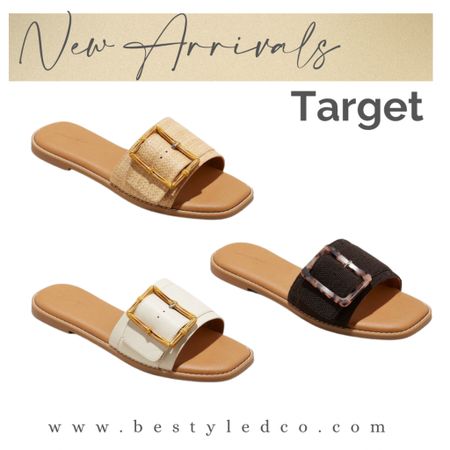 New target slides- run! These will sell out!! Sandals for summer - flat sandals 

#LTKSeasonal #LTKFind #LTKshoecrush