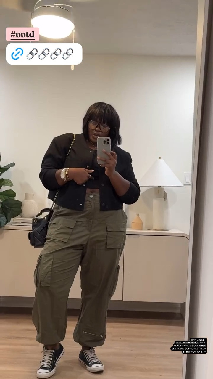 Obsessed with this cropped bomber jacket I’ve been rocking nonstop! Paired it with a Walmart prop tank that hits perfectly above the belly button for a flattering fit. Slouchy cargos? Yes, please! They’re perfect for fall and heading into the holiday season. Wore this chic combo to go vote—#OOTD vibes for real!Dress
Dresses For Fall
Fall
Fall Outfits
Fall Fashion
Walmart Fashion
Walmart
Walmart Fall Fashion
Fall Shoes
Cargo
Cargo pants
Cargo jeans
Cargo pant Outfit
Cargo Pants Women

#LTKSeasonal #LTKStyleTip #LTKVideo