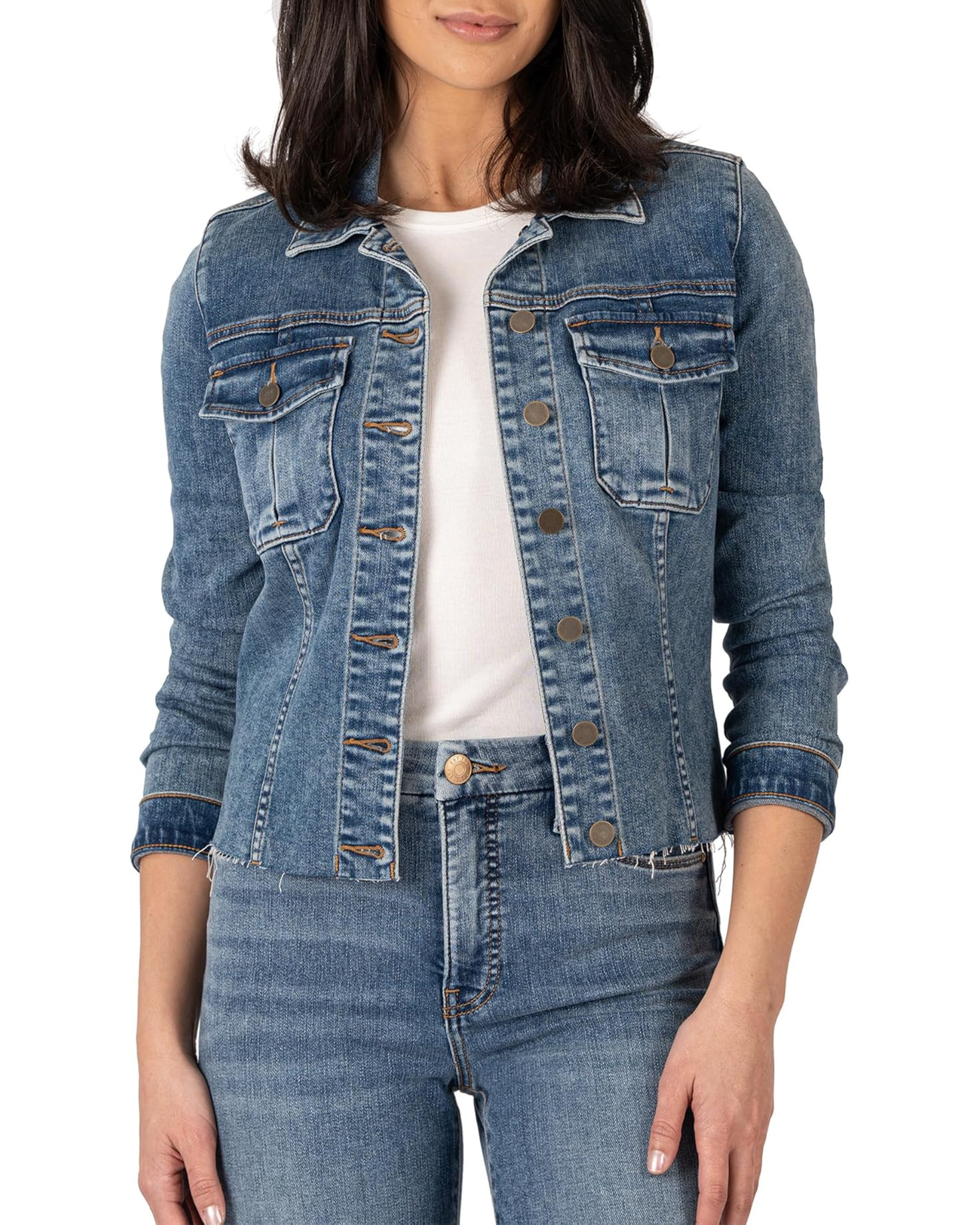 Kara Jacket No Waist with Rawhem | Zappos