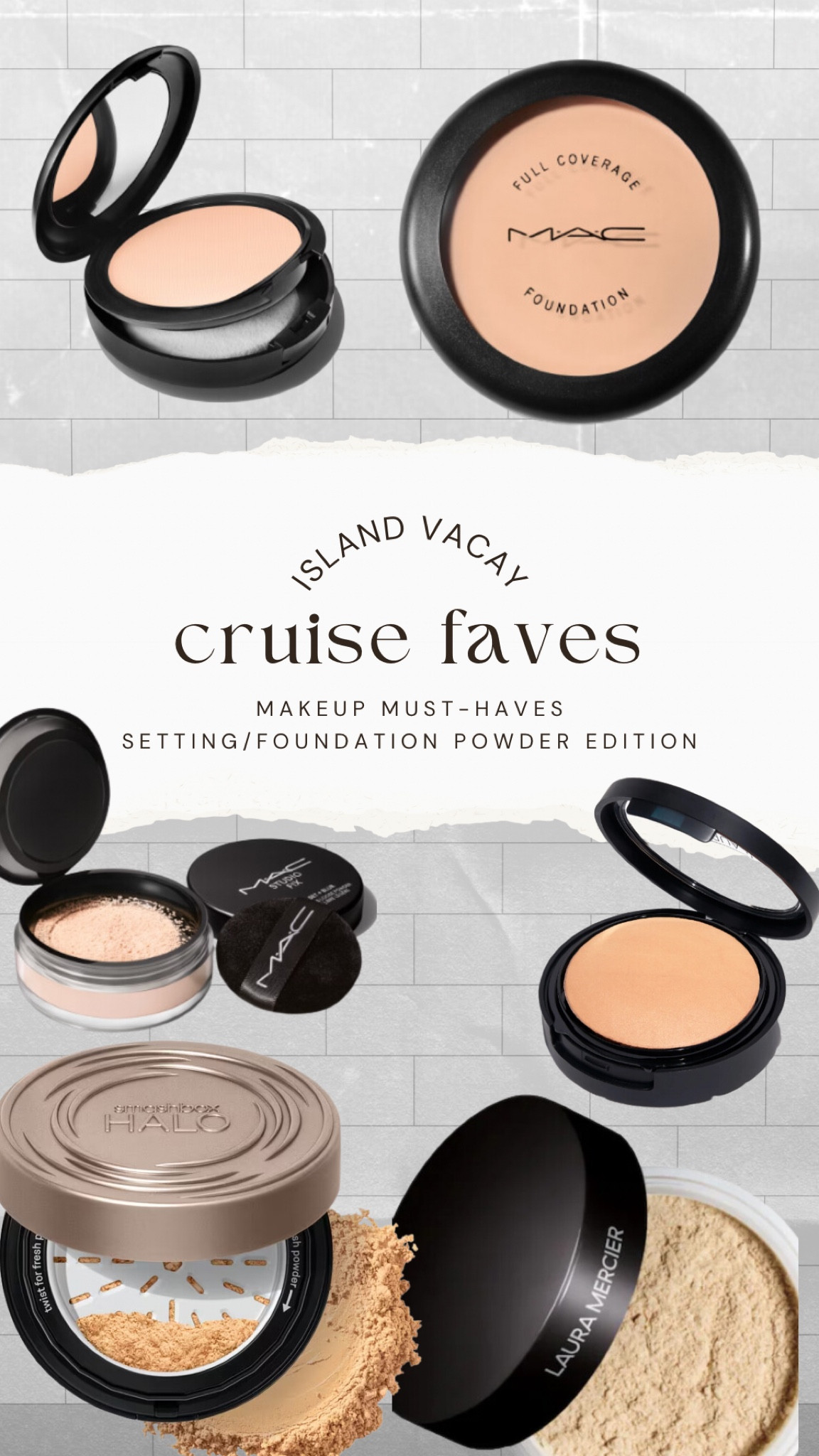 My top picks for powder foundation. 

When I’m on a beach or island cruise vacation, the less I have to add to your face, the better! 

If you’re a powder foundation girly, these will be amazing choices for you!

#LTKstyletip #LTKtravel #LTKbeauty