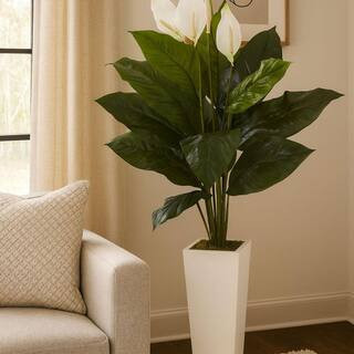 51 in. Artificial Green Indoor/Outdoor Assorted Flowers Plant, Faux Decorative Accent, Colorful Floral Display | The Home Depot