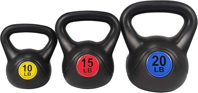 BalanceFrom Wide Grip Kettlebell Exercise Fitness Weight Set | Amazon (US)
