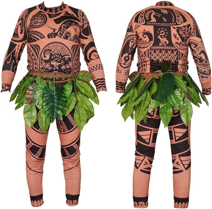 dcsdcsdcsd Maui Tattoo One-Piece Suits Halloween Cosplay Costume for Adult Mens Women… | Amazon (US)