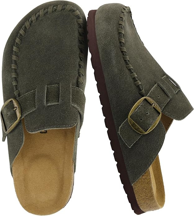 CUSHIONAIRE Canoe Genuine Suede Clogs for Women Footwear with Moc Toe Design – Casual Slip On W... | Amazon (US)