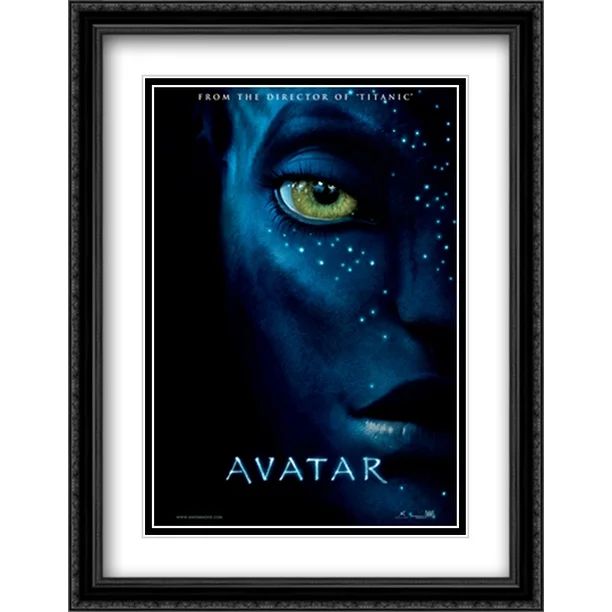 Avatar 28x36 Double Matted Large Black Ornate Framed Movie Poster Art Print | Walmart (US)