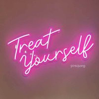 Treat Yourself Led Neon Sign Birthday Gift, Bedroom Wall Decor | Etsy (US)