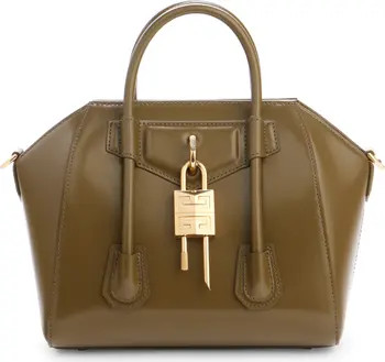 Mini Antigona Lock Leather Satchel | Nordstrom