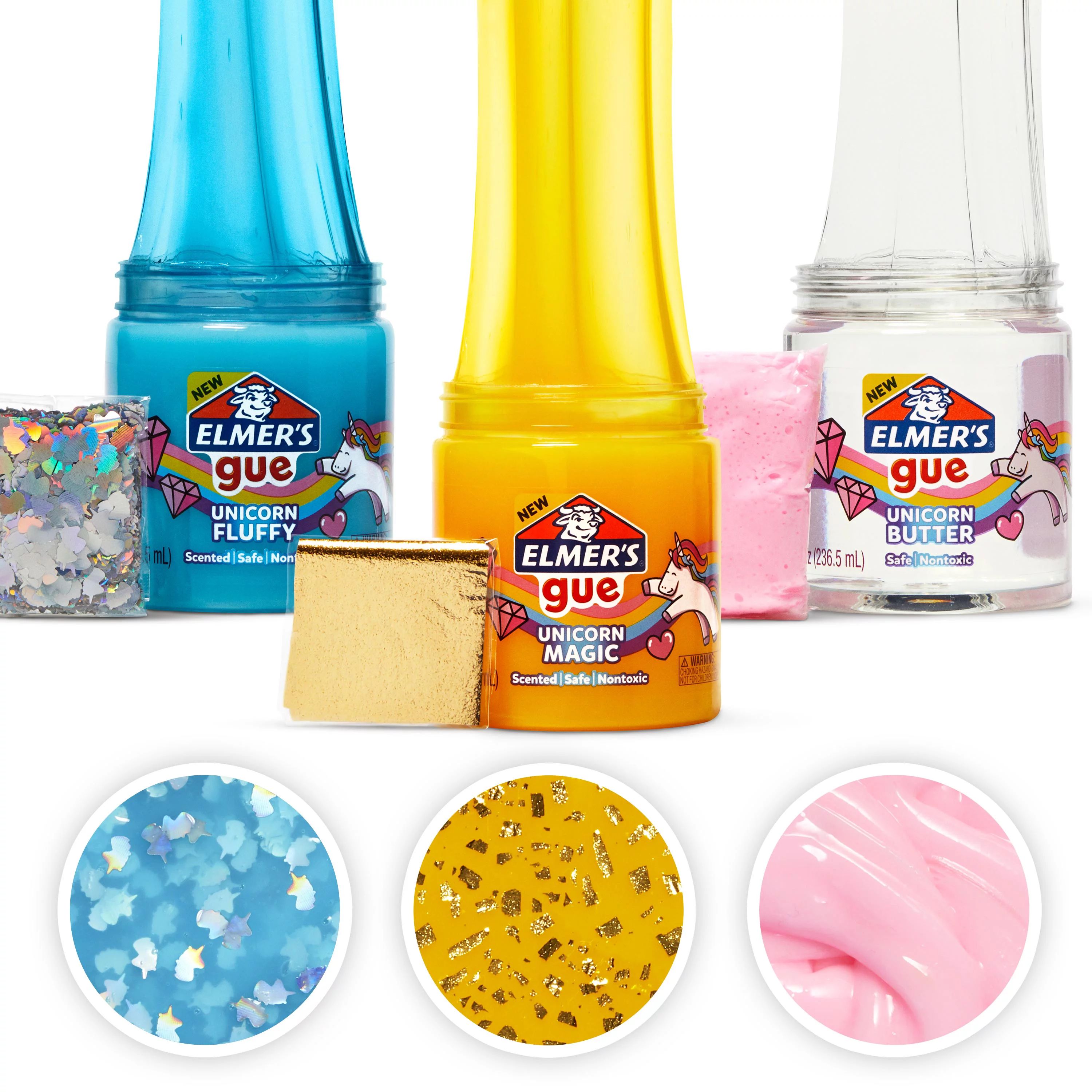 Elmer’s Gue Premade Slime, Unicorn Dream Slime Kit, Includes Fun, Unique Add-Ins, Variety Pack,... | Walmart (US)