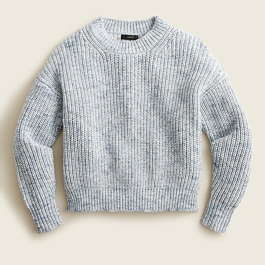 Marled cotton-blend crewneck sweater | J.Crew US