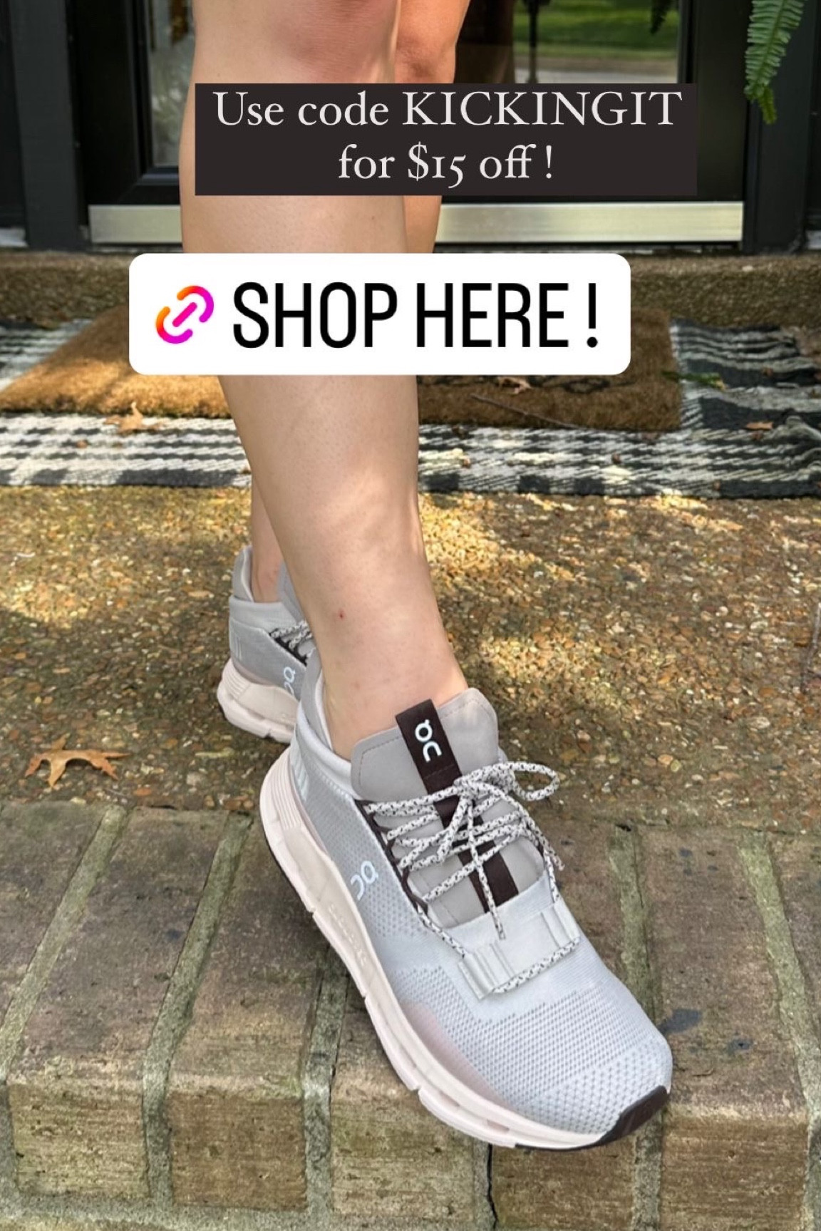 on cloud white and tan womens