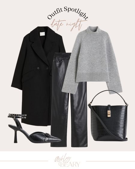 Fall black date night outfit 

Chic style 
Minimalistic style 
H&M 

#LTKstyletip #LTKfindsunder100 #LTKSeasonal