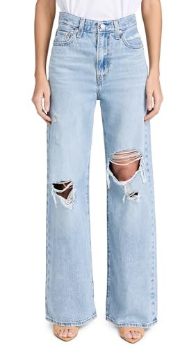 Levi's Women's Ribcage Wide Leg Jeans, Probably Okay, Blue, 29 | Amazon (US)