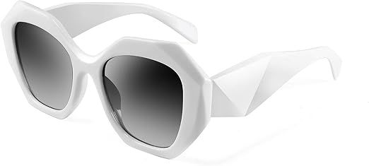FEISEDY Retro Cateye Sunglasses Women Oversized Vintage Cat Eye Shades UV400 Lenses B2817 | Amazon (US)