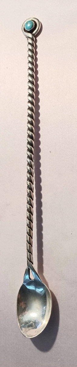Great Native American Turquoise Sterling Twist Handle 9" Spoon(s)  | eBay | eBay US