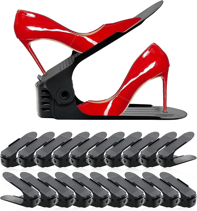 NVGSN Shoe Slots Organizer 20 Pack - Shoe Stackers for a Pair of Shoes, Shoe Storage Shoe Space S... | Amazon (US)